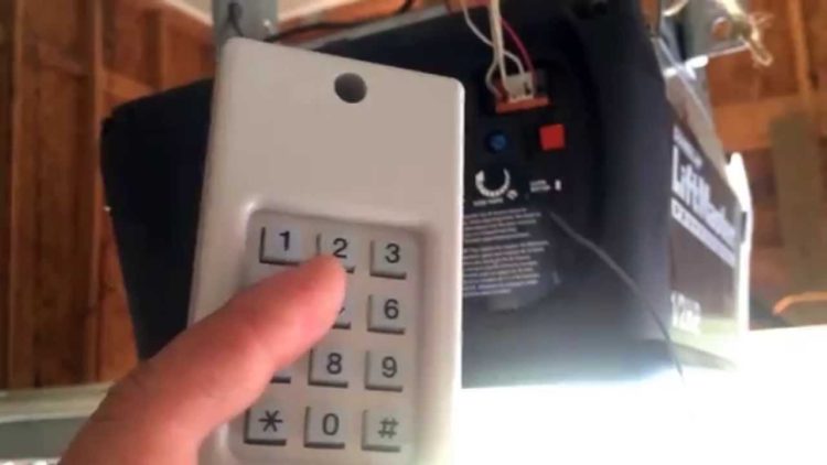 overhead door keypad reset