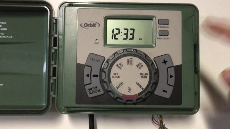 how to set sprinkler timer