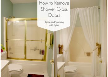 How do you remove glass shower doors?