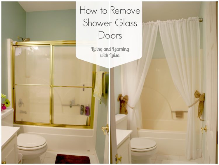 How do you remove glass shower doors?