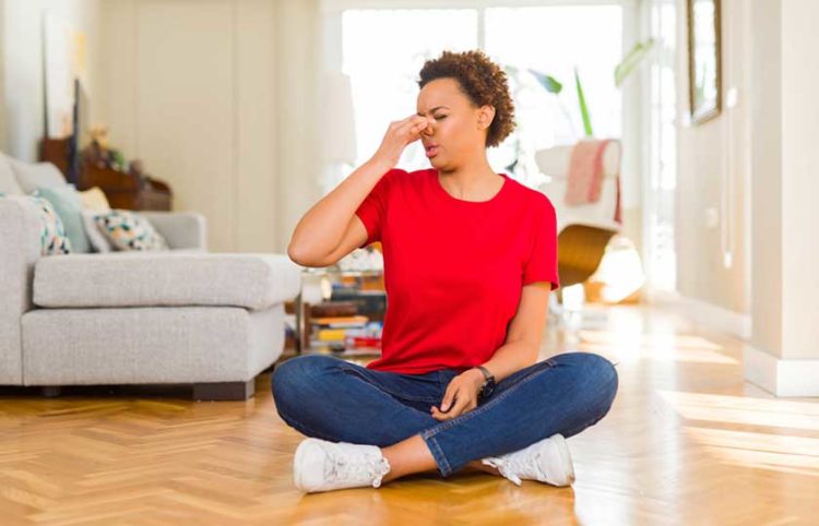 Why does my gas fireplace smell?