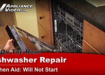 How do I run a diagnostic on my KitchenAid dishwasher?