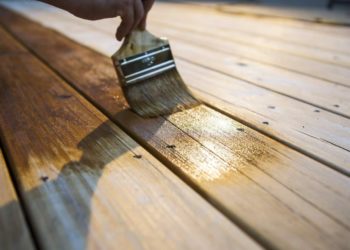 how to stain a wood bookshelf