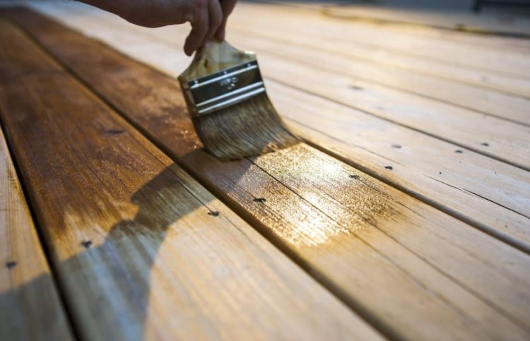 how to stain a wood bookshelf
