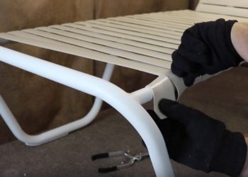 how to fix plastic straps on patio chairs