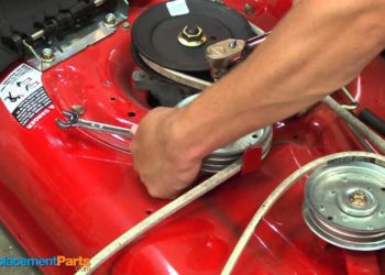 How do you adjust the deck on a Troy Bilt Bronco?