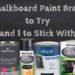 valspar chalkboard paint tips