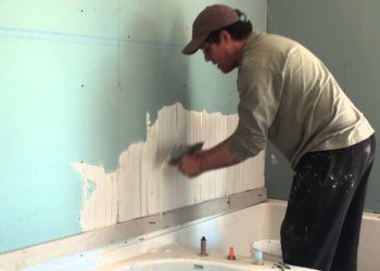 how to use thinset on wall