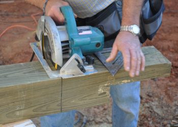 how to notch a 6x6 post