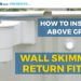 how to install pool skimmer gasket