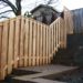 how to install wooden fence posts on concrete