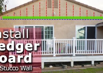 how to attach 2x4 to stucco wall