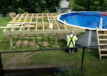 how to create a round deck