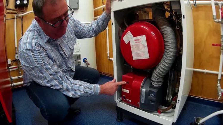 bleeding a boiler heating system
