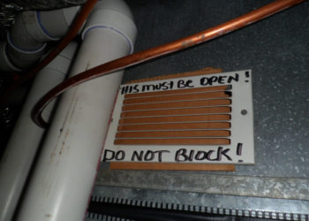 combustion air supply for furnace