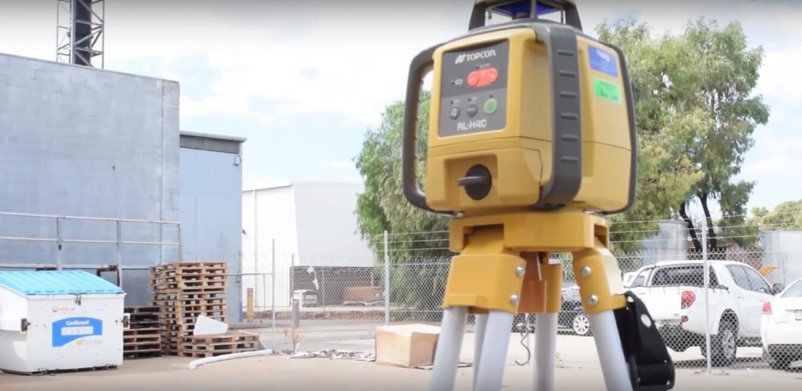 How do you calibrate a rotating laser level?