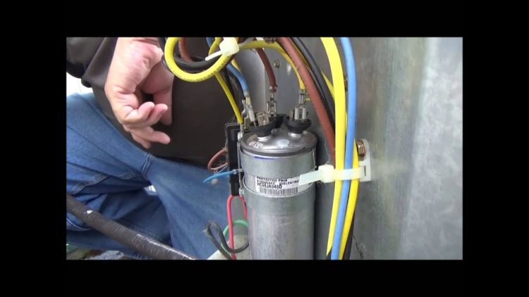 replace capacitor outdoor ac unit