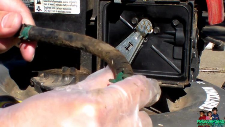 How do you change a fuel line on a Tecumseh?