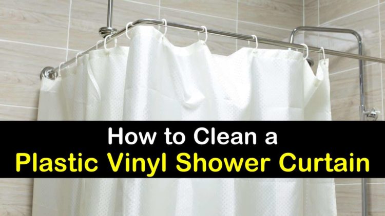 how to clean plastic shower curtain