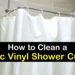how to clean plastic shower curtain