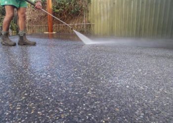 maintenance of exposed aggregate concrete