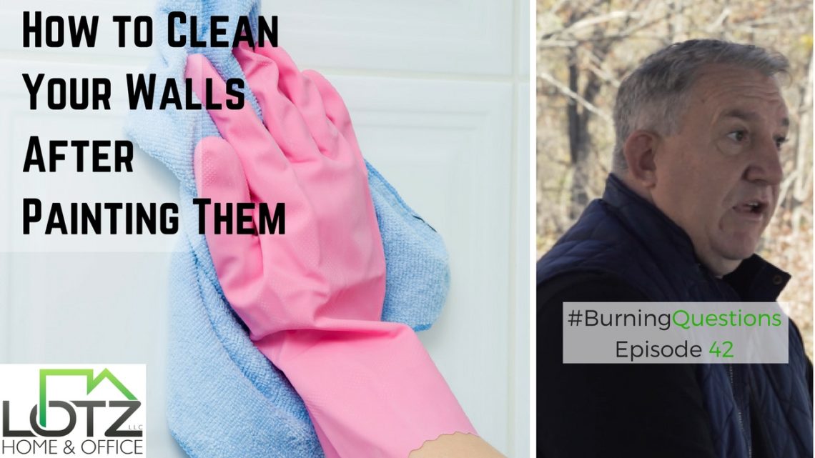 How do you clean painted walls without streaks?