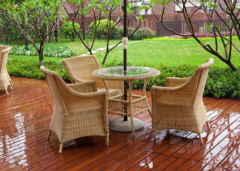 Is it OK to get wicker furniture wet?