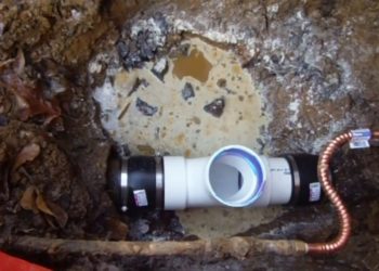 connecting pvc to cast iron underground