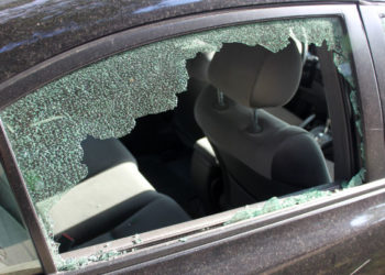 what to put over a broken car window