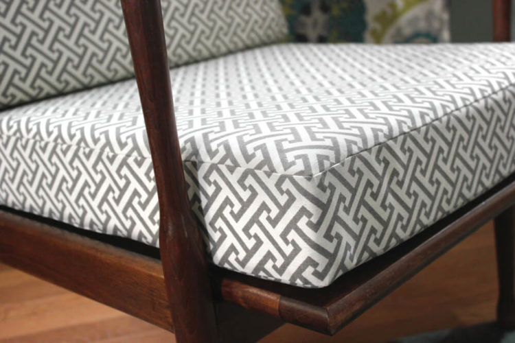 how to upholster a foam cushion