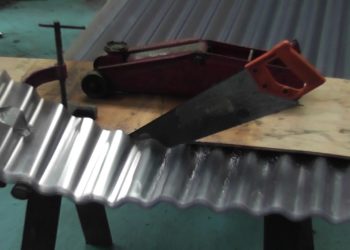 how do you cut plastic roof panels
