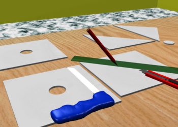 best way to cut ceiling tiles