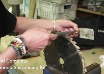 how to sharpen a diamond saw blade