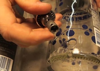 how to drill a hole in glass bottle with dremel