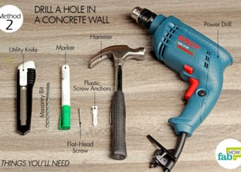drill hole through concrete