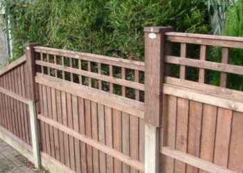 fence panels higher than concrete posts