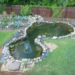 how to place rocks around a pond