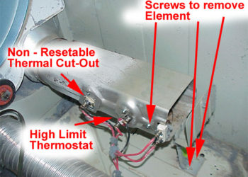 Is there a reset button on a Kenmore Elite dryer?