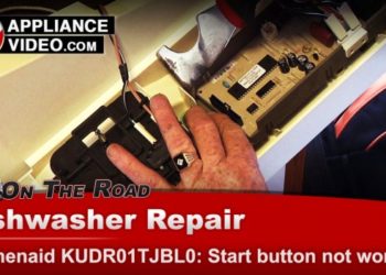 whirlpool dishwasher start button not working