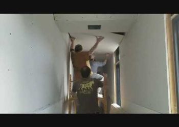 how to fix curved drywall
