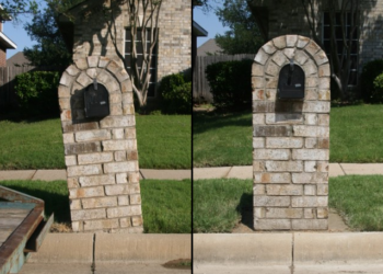 how to repair brick mailbox