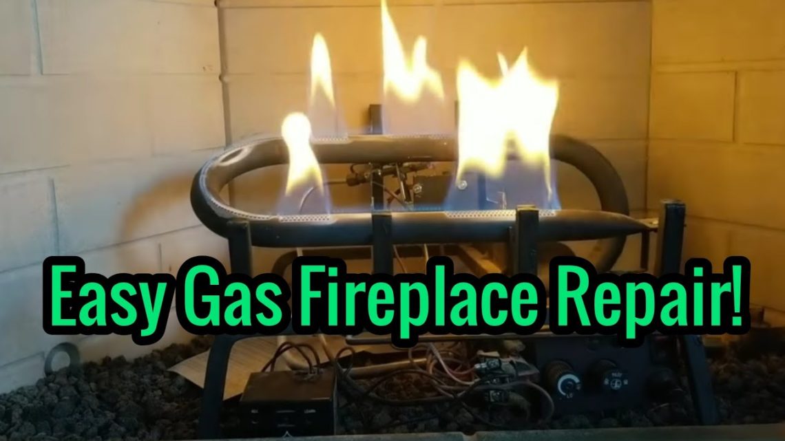 How do you fix a gas fireplace that won't stay lit?