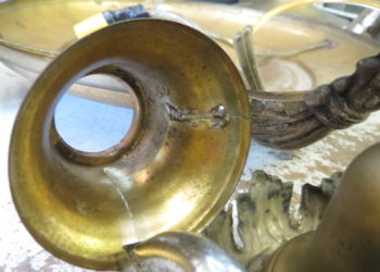 Can brass be repaired?