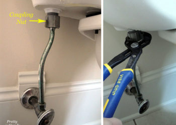 toilet hose leaking