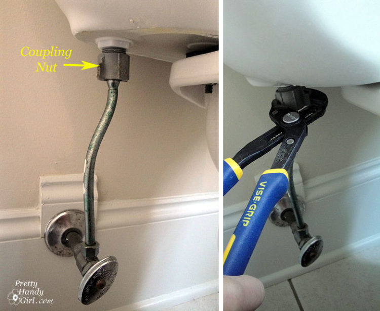 toilet hose leaking