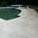 How do you fix broken concrete around a pool?