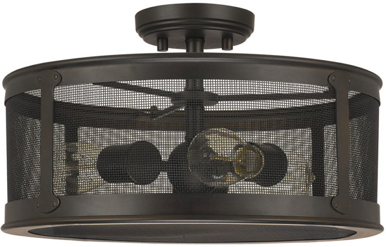 light fixture not flush with ceiling