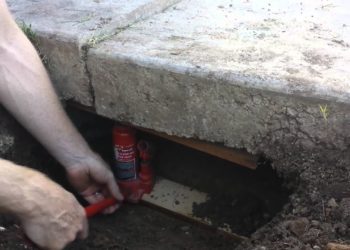 diy sidewalk lifting