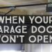 Why does my garage door not close when it's hot?