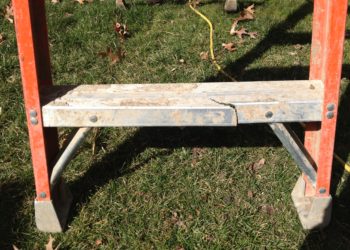 How do you fix a broken attic ladder?